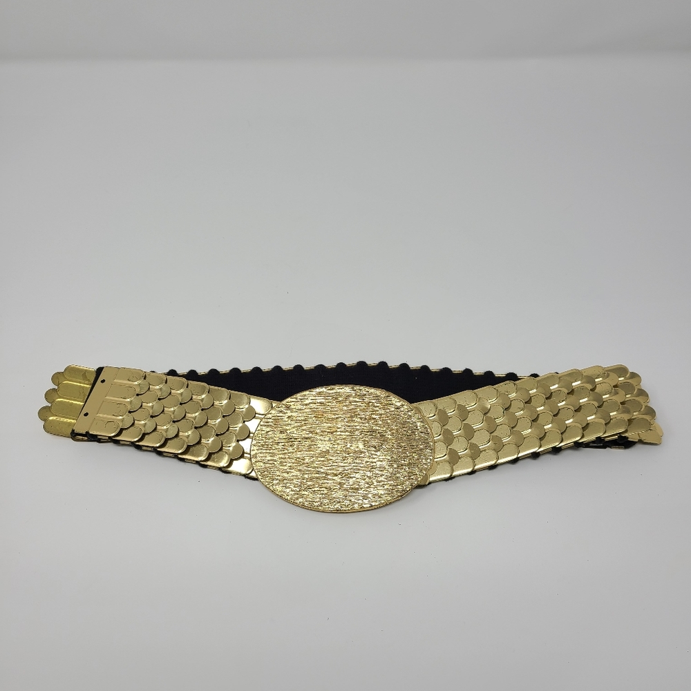 Vintage Gold Metal Stretchy Belt